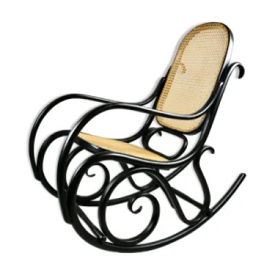 rocking-chair noir vintage