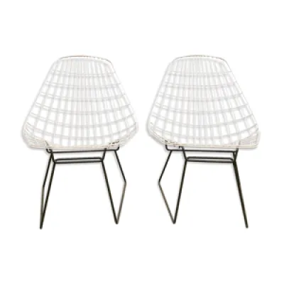 2 chaises en fer vintage - design hollandais