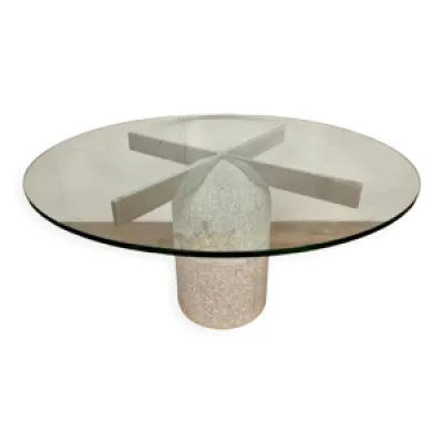 Table ronde verre modèle Paracarro design - giovanni offredi