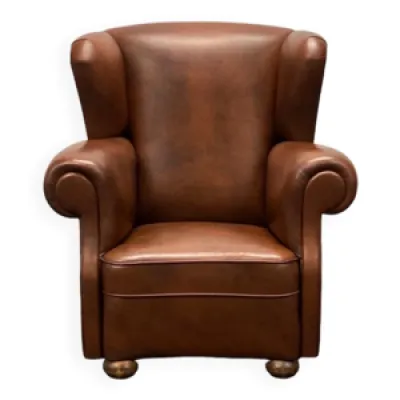 Fauteuil vintage chesterfield - wingback