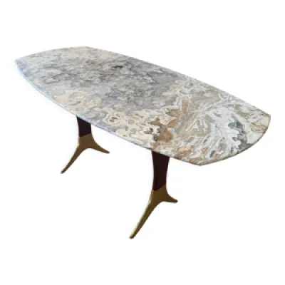 Table basse vintage avec - marbre 1950