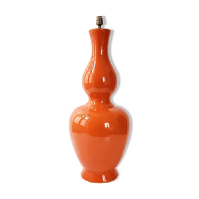 Pied de lampe vintage - orange 1960