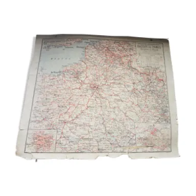 Carte scolaire vintage - paris