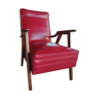 fauteuil rouge vintage