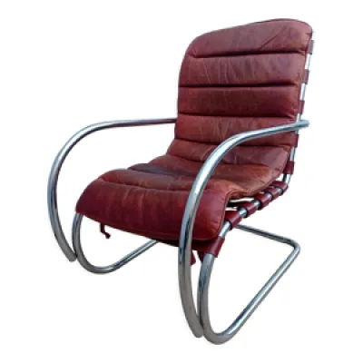 fauteuil vintage années - chrome