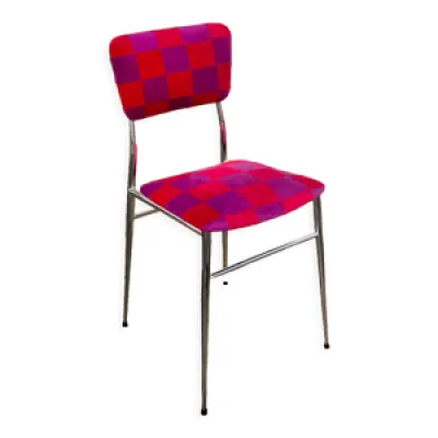 chaise vintage patchwork - velours