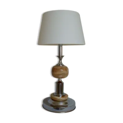 Pied de lampe vintage - chrome