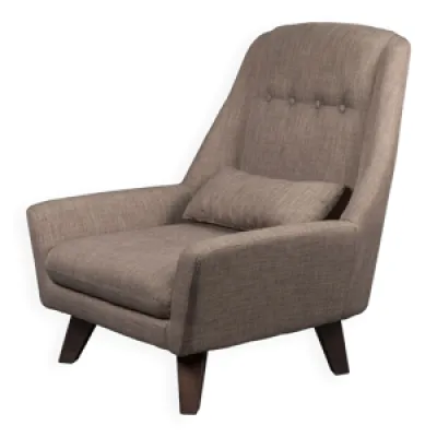 fauteuil vintage gris - fonce