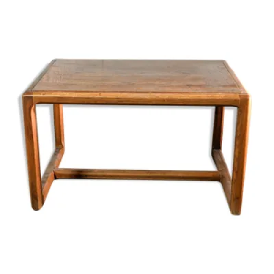Table basse vintage rectangulaire - design palissandre