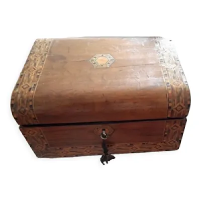 Ancien boite écritoire - coffre antique