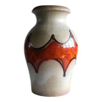 Vase orange west germany