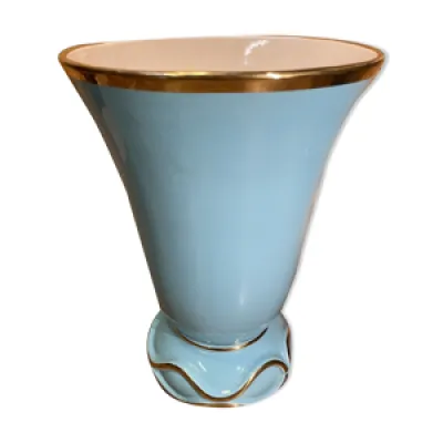 Vase cornet vintage années - bleu 50