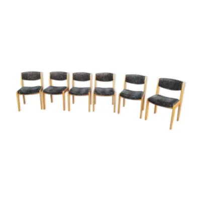 6 chaises ancienne vintage - scandinave