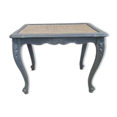 Table d'appoint anthracite - cannage