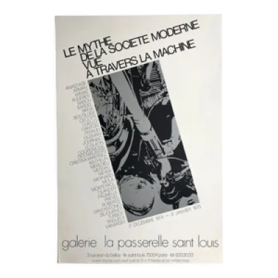 Affiche vintage en sérigraphie - 1975