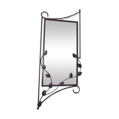 Miroir design avec entourage - gris
