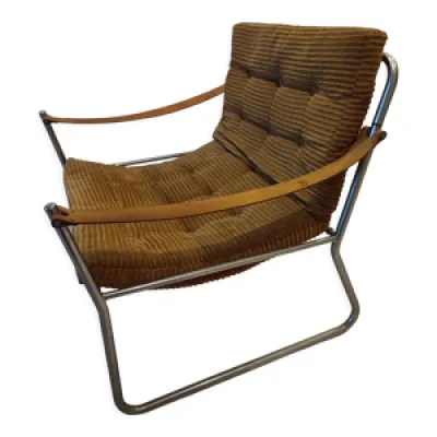 fauteuil de salon scandinave - cuir