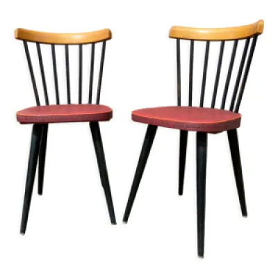 2 chaises baumann vintage - 1950