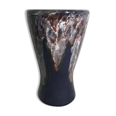 Ancien vase gaubier céramique - multicolore