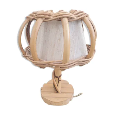 Lampe de table à poser, - bambou