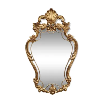 Miroir doré baroque - rocaille