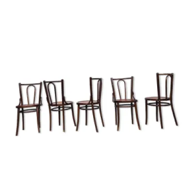 Série de 5 chaises bistrot