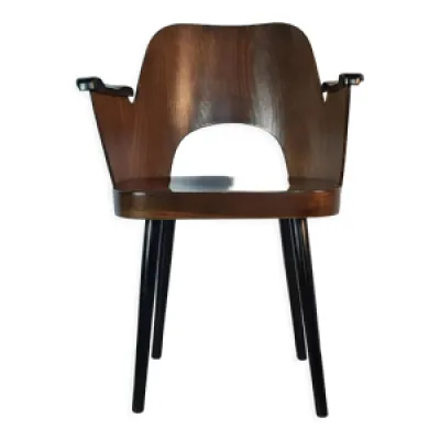 fauteuil en noyer design - 1950s