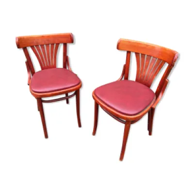 Chaises bistrot style - simili cuir