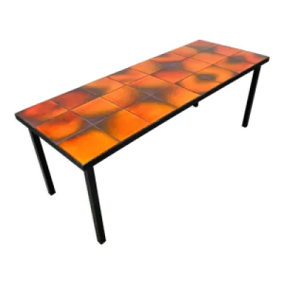 Table basse céramique - orange