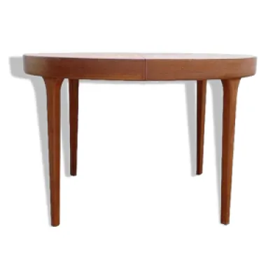 Table danoise ronde by - scandinave 1960 teck