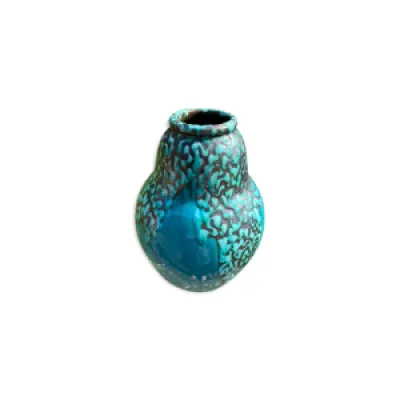 Vase cab céramique d'art - bordeaux