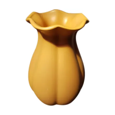 Ancien vase céramique - jaune