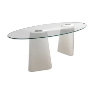 Table ovale en crystal