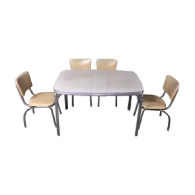 Table formica et chaises - 1950