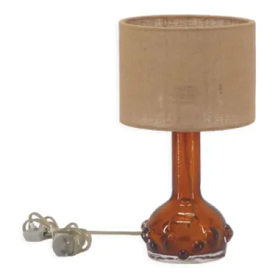 Lampe de table en verre - 1960 orange