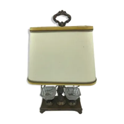 Lampe de bureau  bouillotte - bronze acier