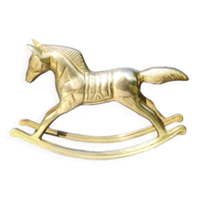 Sculpture cheval décoratif - laiton