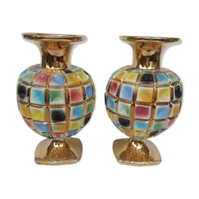 Paire de vases en céramique - italie
