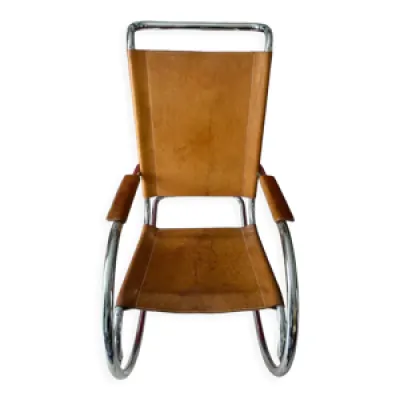 Rocking chair Fasem made - cuir