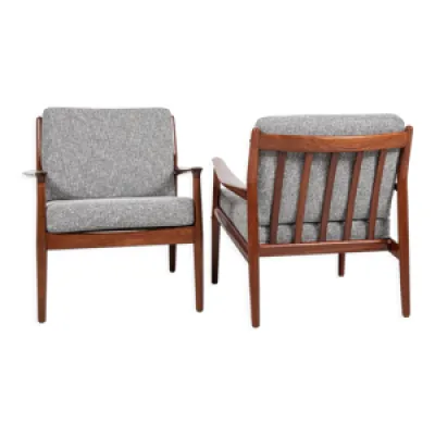 Paire de fauteuils par - eriksen glostrup 1960