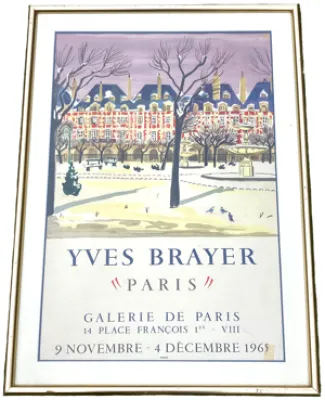 Affiche d'exposition Yves Brayer