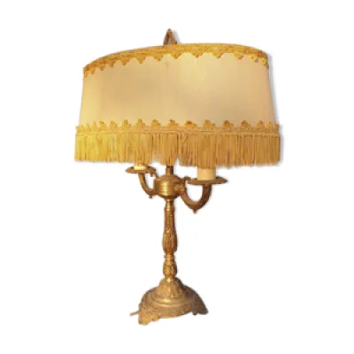 Lampe bouillote néo-classique - franges