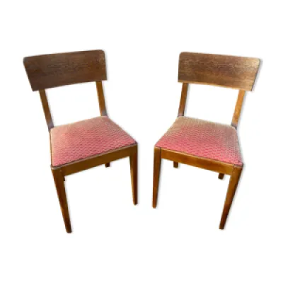 Paire de chaises modernistes - bauhaus 1950
