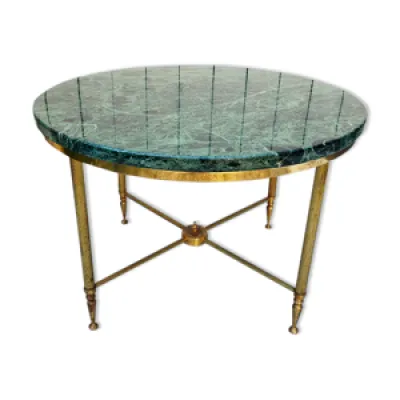 Table néoclassique marbre - vert
