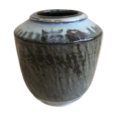 Vase céramique blanc - gris marron