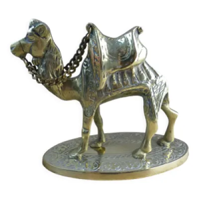 Sculpture figurine de - chameau socle