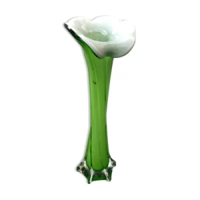 Vase soliflore multicouche - blanc vert