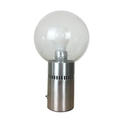 Lampe globe 70's aluminium - age