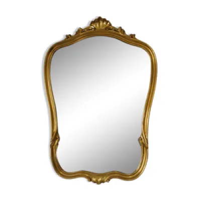 Miroir doré biseauté - rocaille style
