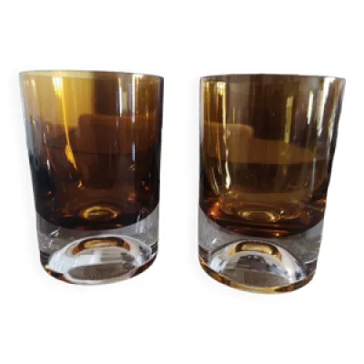 Duo de verres à whisky - cristal